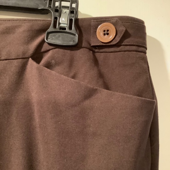 AK ANNE KLEIN size 12 chocolate brown pants - Picture 5 of 7